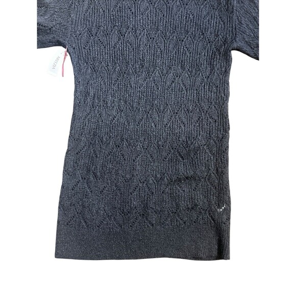 NWT New Moon Aritzia Sweater Dress Black Noir Knit Knitted Wool Blend Sz M - Picture 4 of 16